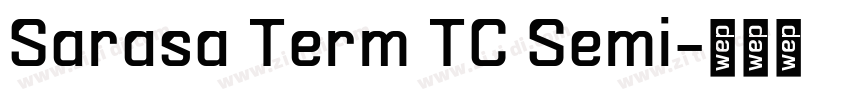 Sarasa Term TC Semi字体转换